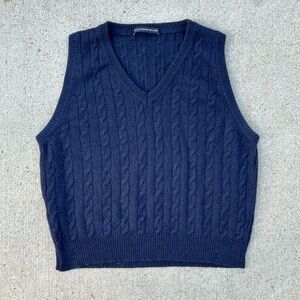 Brandy Melville - Navy Blue Sweater Vest